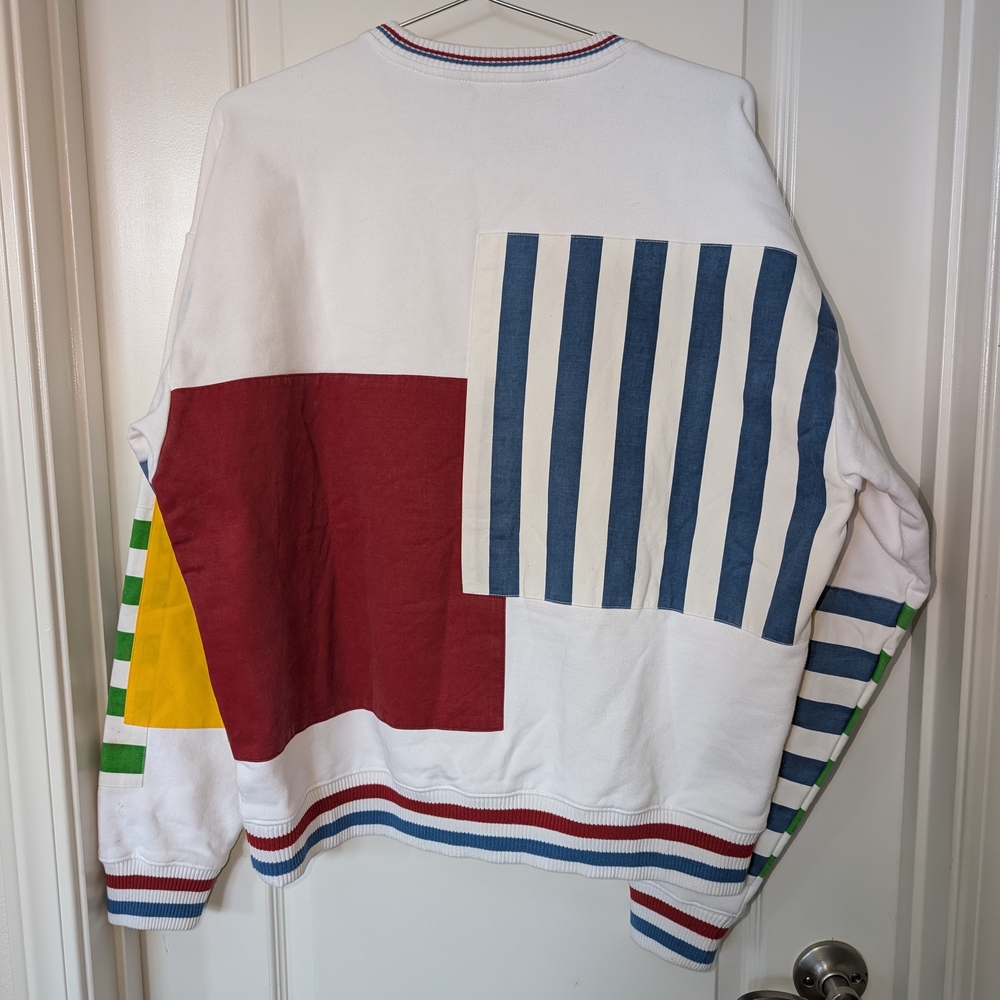 Colorblock Striped Sweatshirt